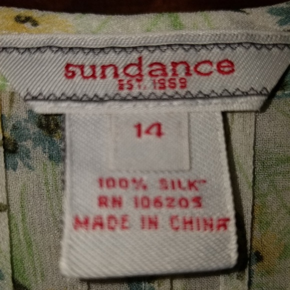 🖤 100% Silk Sundance Floral Sheer Maxi 🖤 - Picture 3 of 3